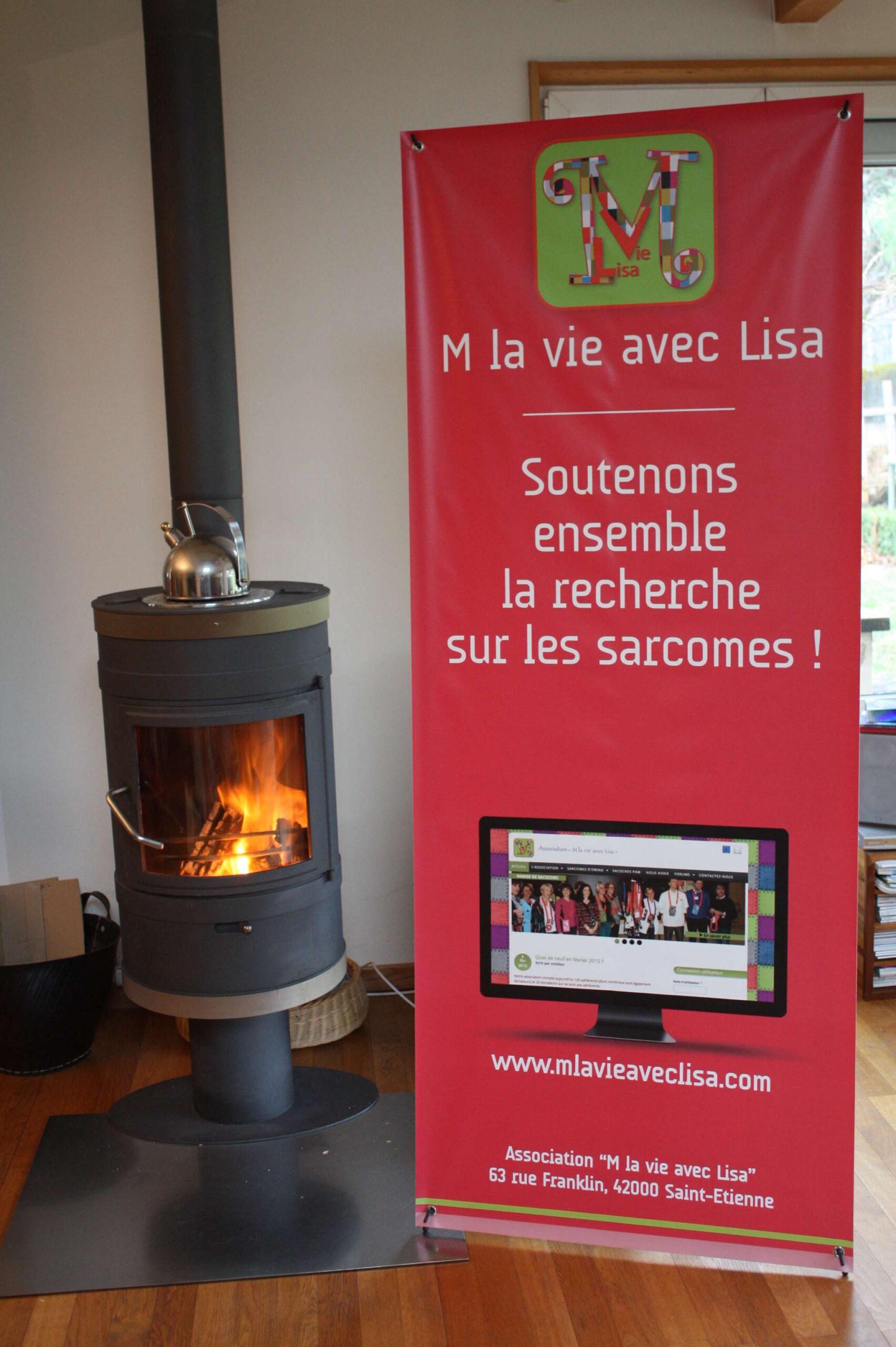 Avec cette belle bannière, impossible de passer inaperçus!