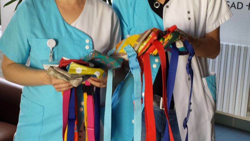 Remise de sacoches pour pompes à morphine au CLB et à l’IHOP de Lyon