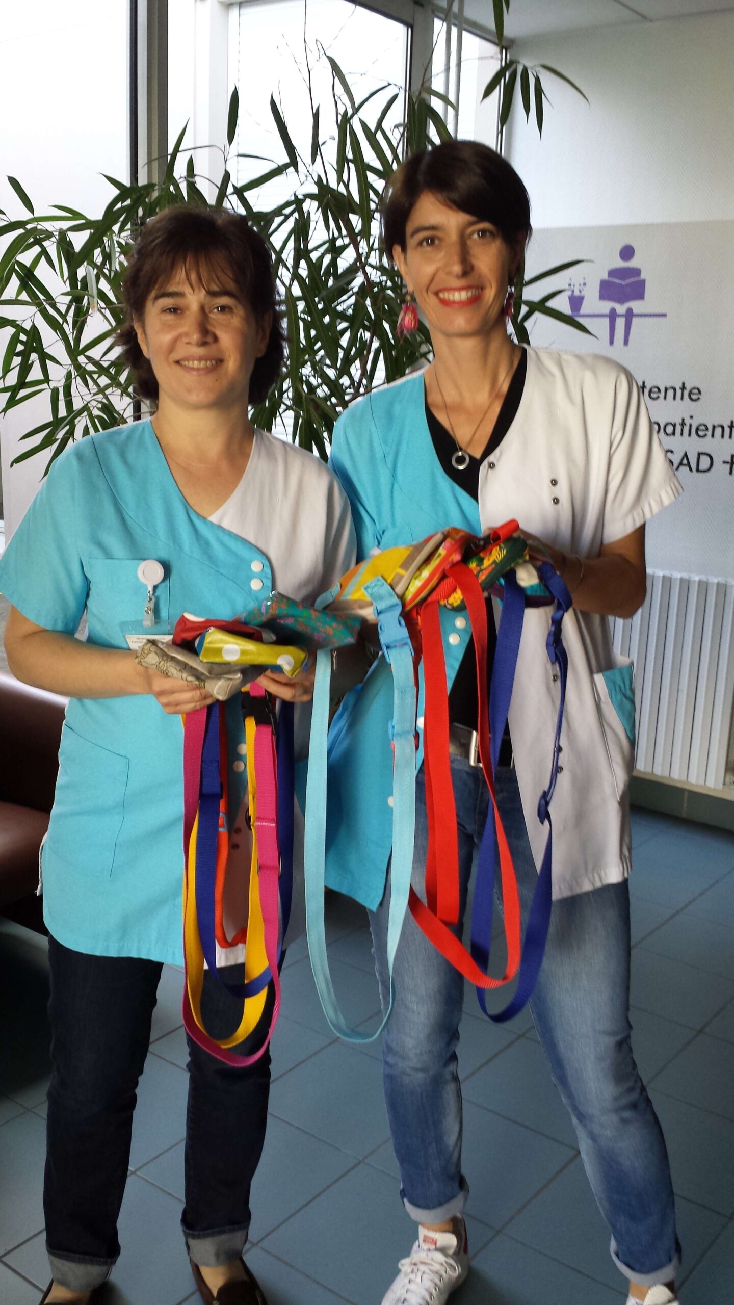 Remise de sacoches pour pompes à morphine au CLB et à l’IHOP de Lyon