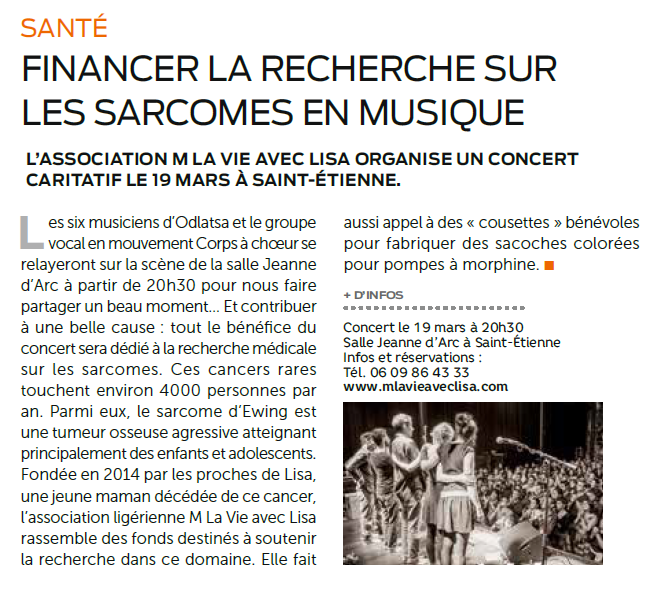 Dans la presse aujourd’hui !