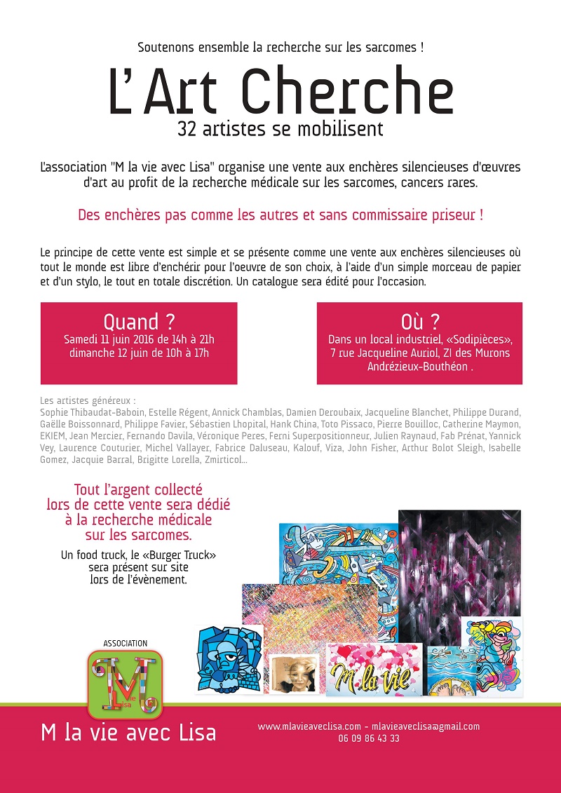 « L’ART Cherche » 32 artistes se mobilisent !