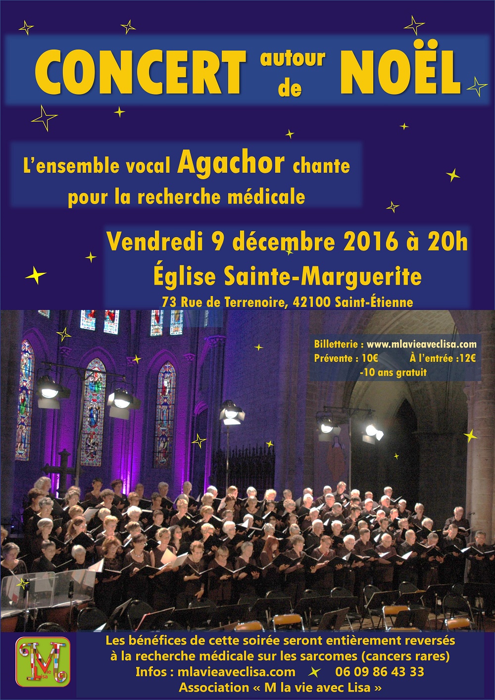 L’ensemble vocal Agachor chante pour la recherche médicale sur les sarcomes
