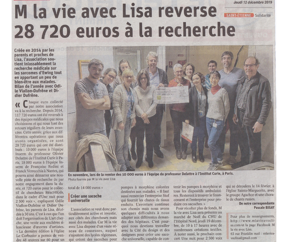 Dans la presse ce jeudi 12 décembre 2019