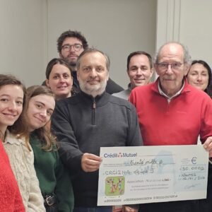 Remise de chèque au Labo CRCI2NA, équipe 9-CHILD, Nantes.